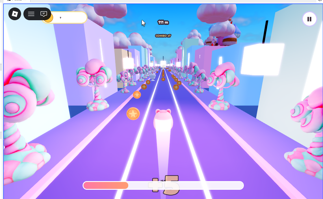 Running down a candy lane in SQUISHY RUN